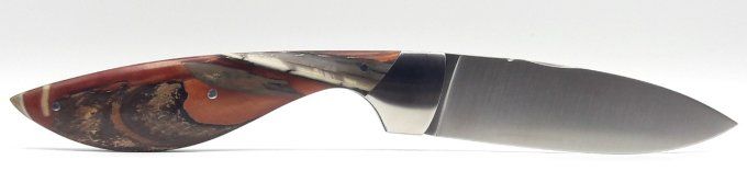 Le Cornafion, manche en fragments d'ivoire de mammouth stabilisé (FIMS1) + étui ceinture cuir