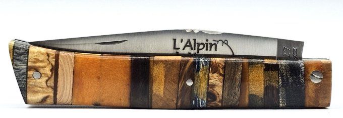 L'Alpin du Vercors, rondins de différents bois et résine (RB01)
