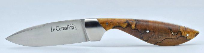 Le Cornafion, manche en hêtre échauffé en bois de bout stabilisé (HES03)